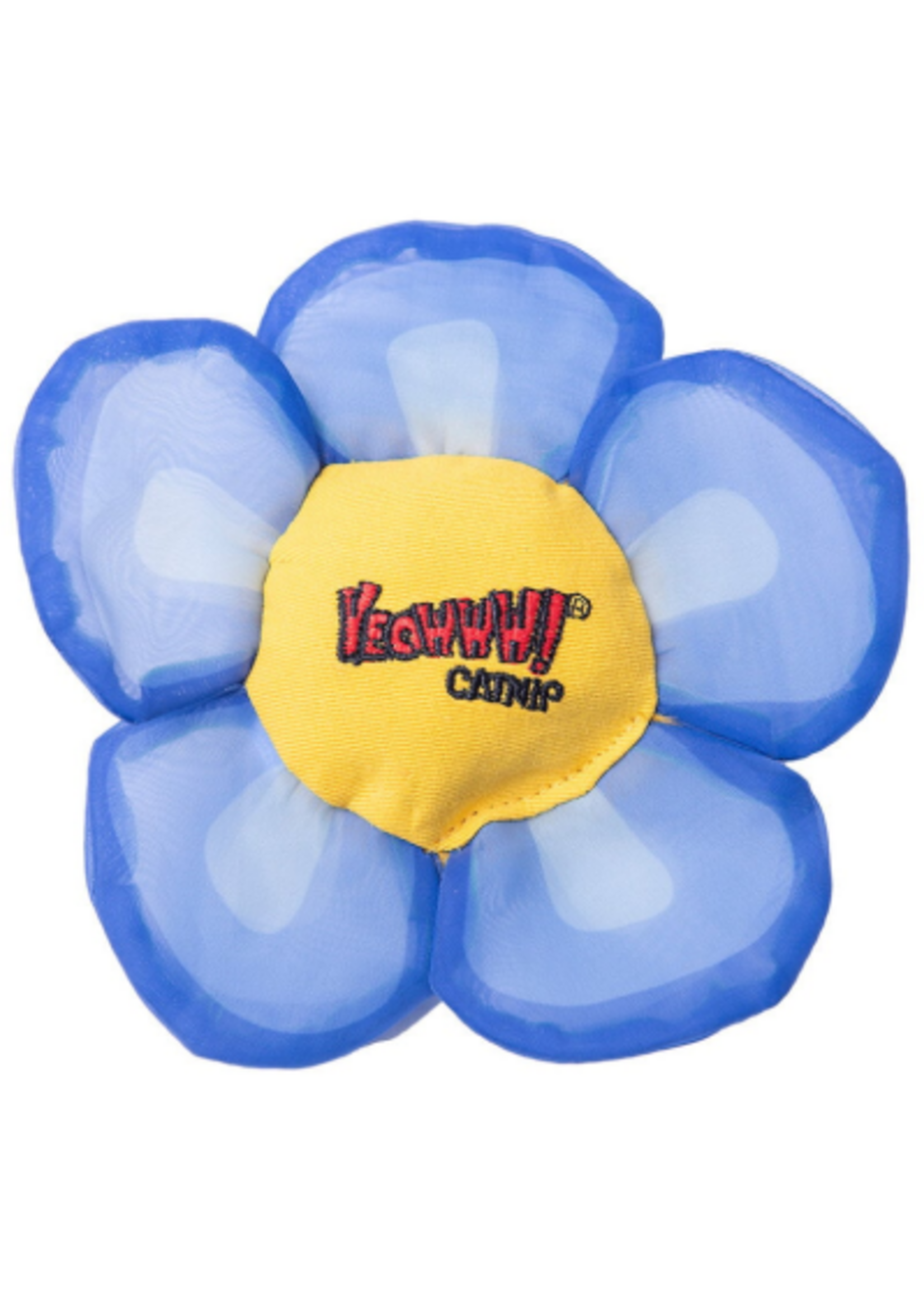 Yeowww! Yeowww! Daisy Flower Tops Cat Toys - Blue