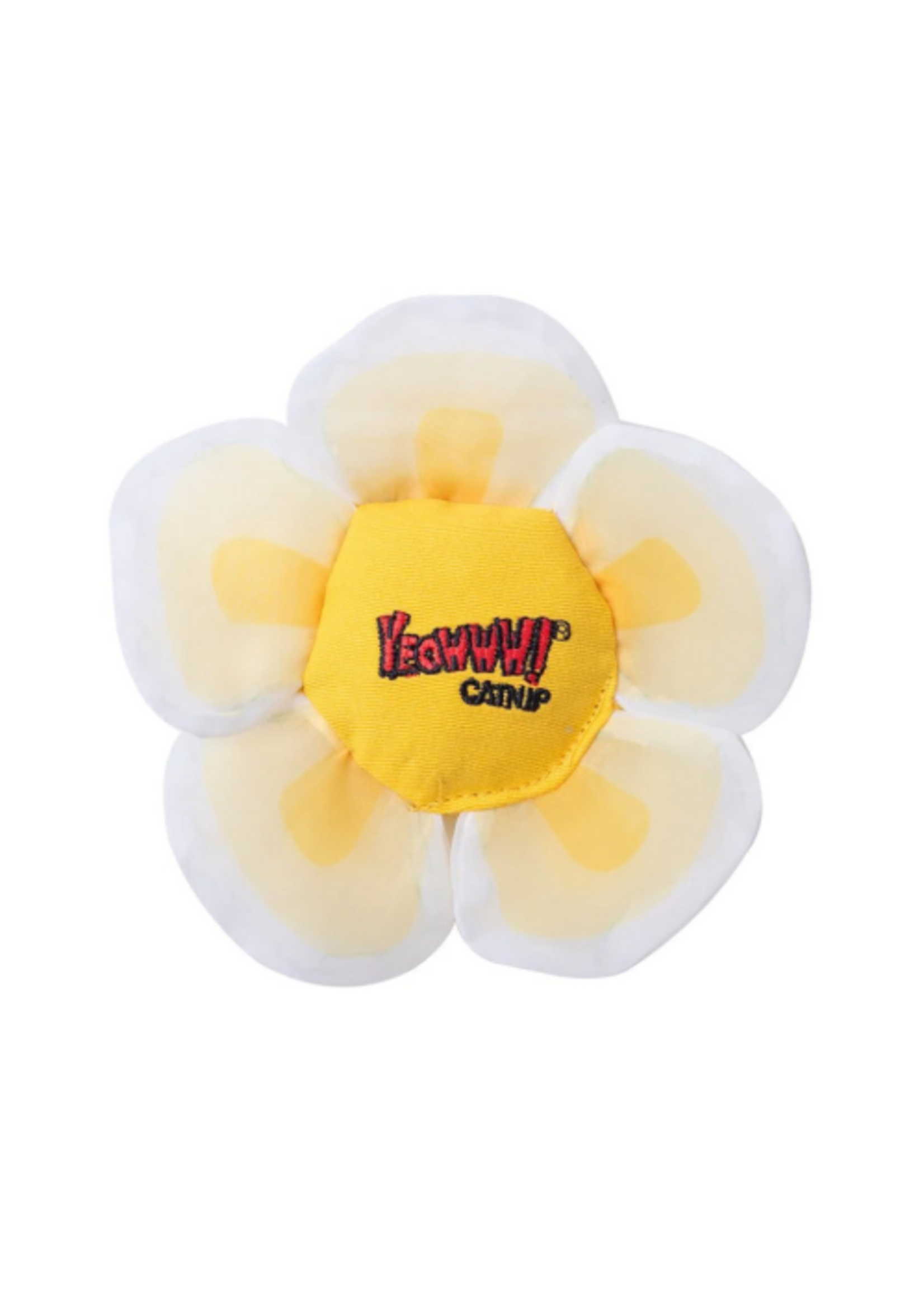 Yeowww! Yeowww! Daisy Flower Tops Cat Toys - White