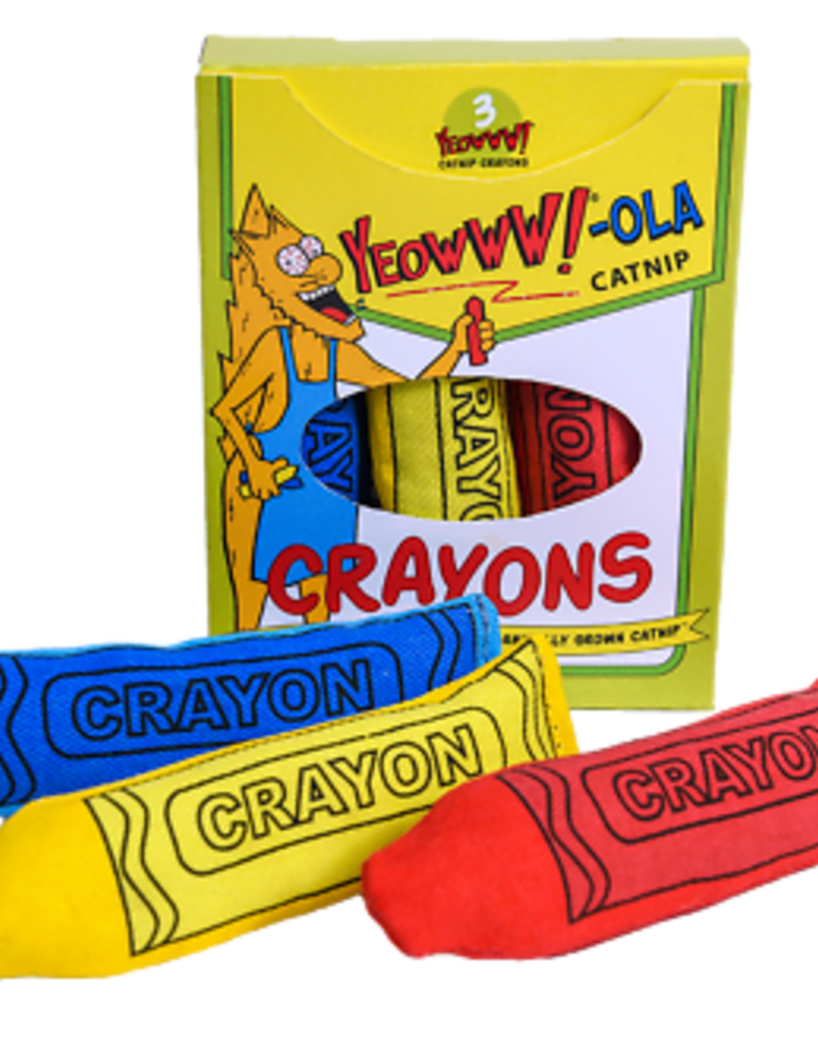 Yeowww! Yeowww! Organic Catnip Crayons Cat Toy Set - 6 Piece