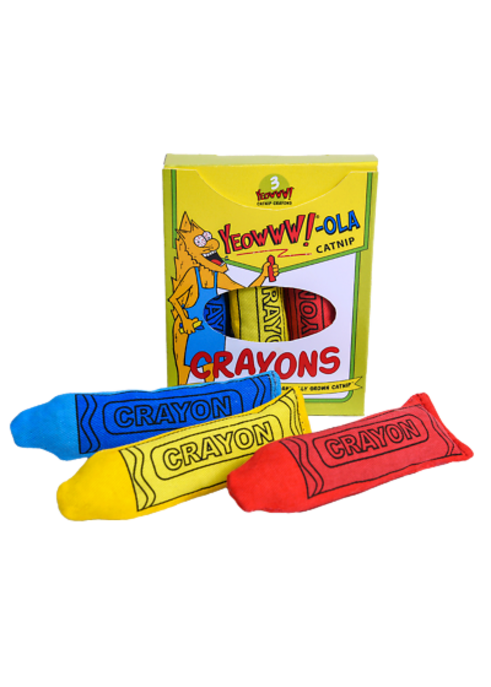 Yeowww! Yeowww! Organic Catnip Crayons Cat Toy Set - 6 Piece
