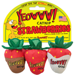 Yeowww! Yeowww! Strawberry Catnip Cat Toy Multi, 3 pk