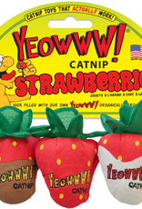 Yeowww! Yeowww! Strawberry Catnip Cat Toy Multi, 3 pk