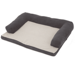 Aspen Pet Aspen Pet Bolster Orthopedic Pet Bed Assorted (Brown Gray) 40 X 30