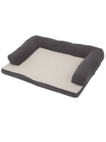 Aspen Pet Aspen Pet Bolster Orthopedic Pet Bed Assorted (Brown Gray) 40 X 30