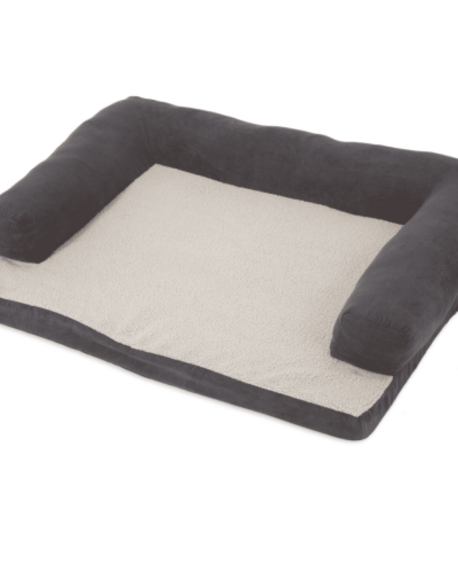 Aspen Pet Aspen Pet Bolster Orthopedic Pet Bed Assorted (Brown Gray) 40 X 30