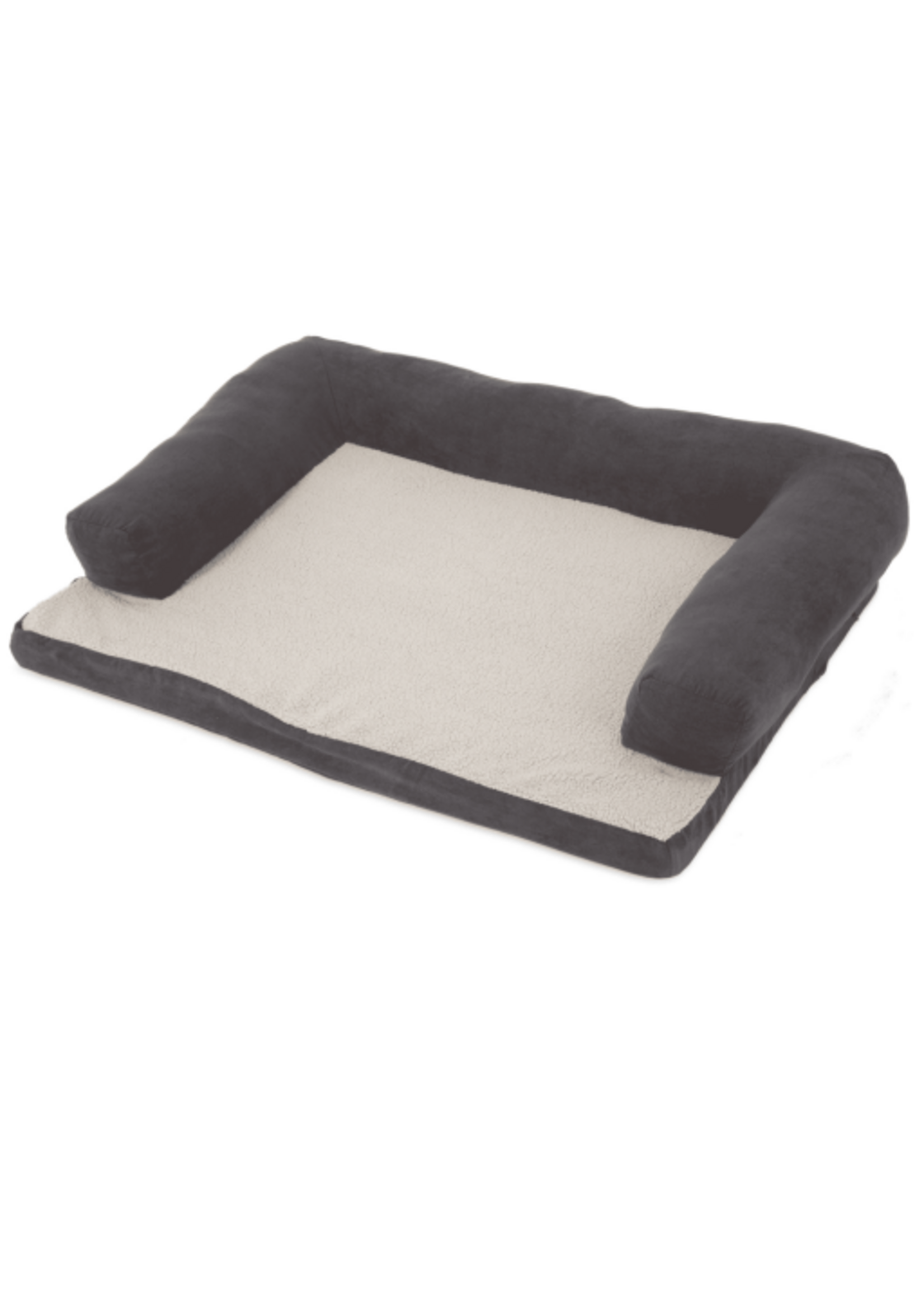 Aspen Pet Aspen Pet Bolster Orthopedic Pet Bed Assorted (Brown Gray) 40 X 30