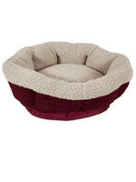 Aspen Pet Aspen Pet Round Self Warming Pet Bed for Dog and Cats 19.5 x 19.5 x 7 Red