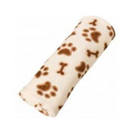 Ethical Pet Ethical Pet Snuggler Bones Paws Print Blanket Cream 30 x 38 in.