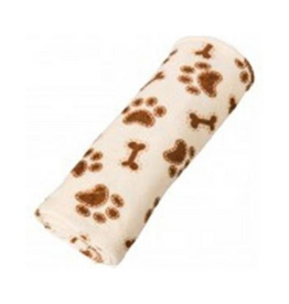 Ethical Pet Ethical Pet Snuggler Bones Paws Print Blanket Cream 30 x 38 in.
