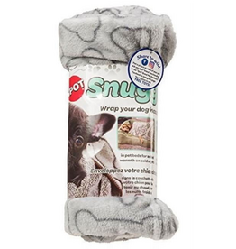 Ethical Pet Ethical Pet 40 x 58 in. Snuggler Bones Blanket Gray