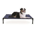 K&H Pet Products K&H Pet Products Original Pet Cot Elevated Dog Bed Blue/Black  Large 30 X 42 X 7 in