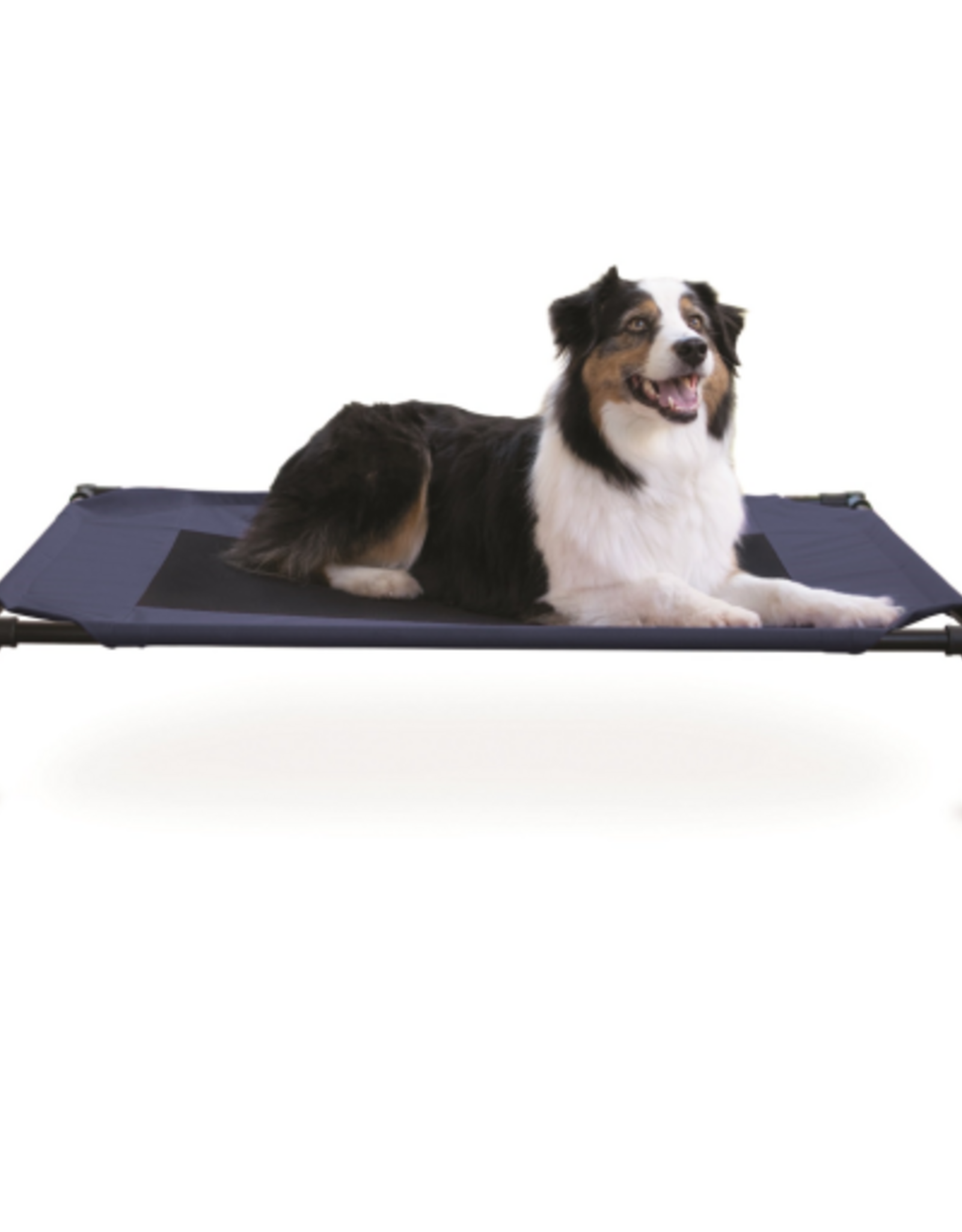 K&H Pet Products K&H Pet Products Original Pet Cot Elevated Dog Bed Blue/Black  Large 30 X 42 X 7 in