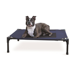 K&H Pet Products K&H Pet Products Original Pet Cot Elevated Dog Bed Blue/Black Medium 25 X 32 X 7 in