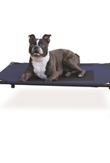 K&H Pet Products K&H Pet Products Original Pet Cot Elevated Dog Bed Blue/Black Medium 25 X 32 X 7 in