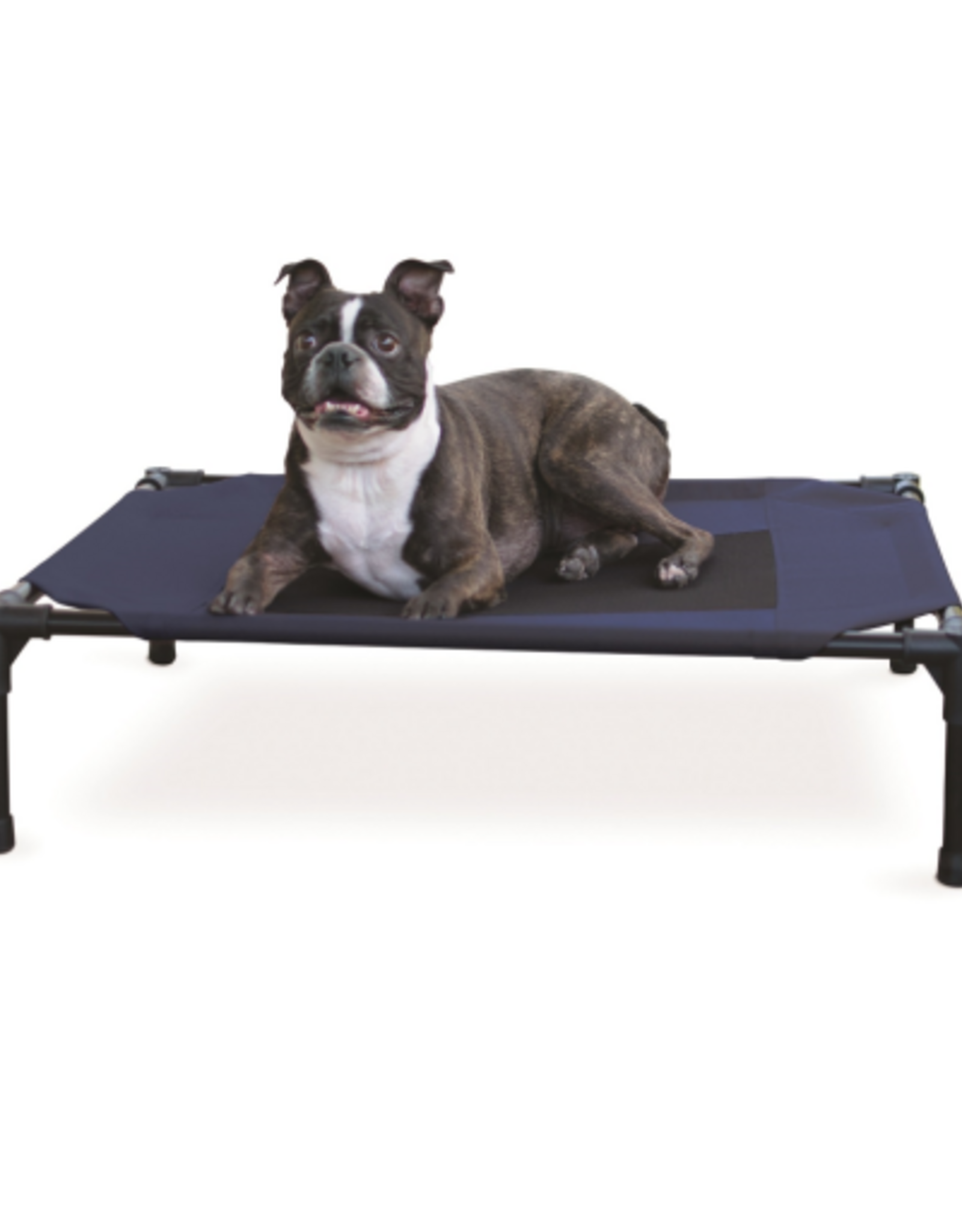 K&H Pet Products K&H Pet Products Original Pet Cot Elevated Dog Bed Blue/Black Medium 25 X 32 X 7 in