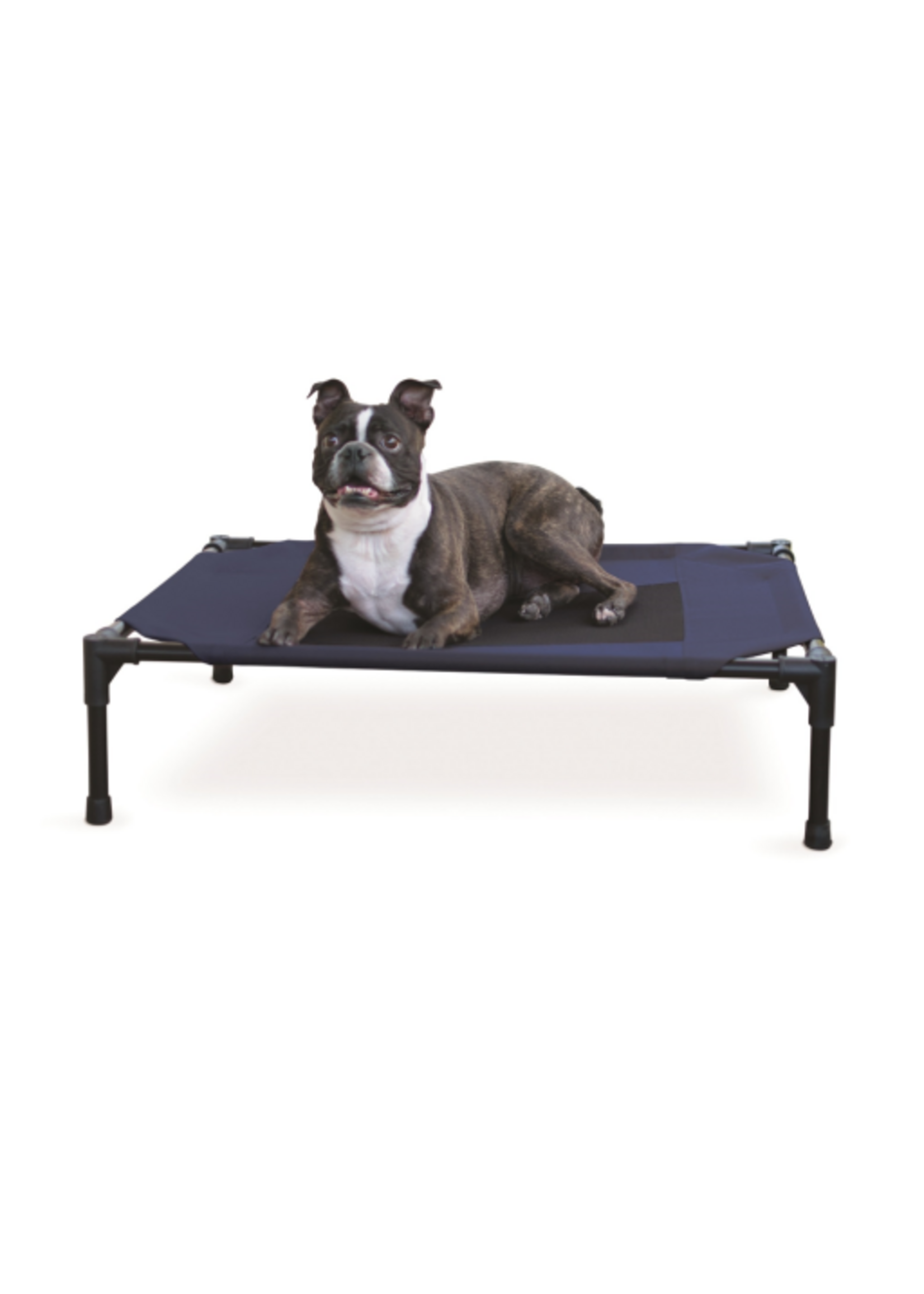K&H Pet Products K&H Pet Products Original Pet Cot Elevated Dog Bed Blue/Black Medium 25 X 32 X 7 in