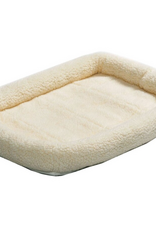 MidWest Quiet Time Bolster Pet Bed & Crate Mat Fleece - 30"