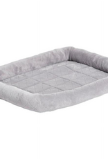 MidWest MidWest Quiet Time Deluxe Diamond Stitch Pet Bed Gray for Dogs