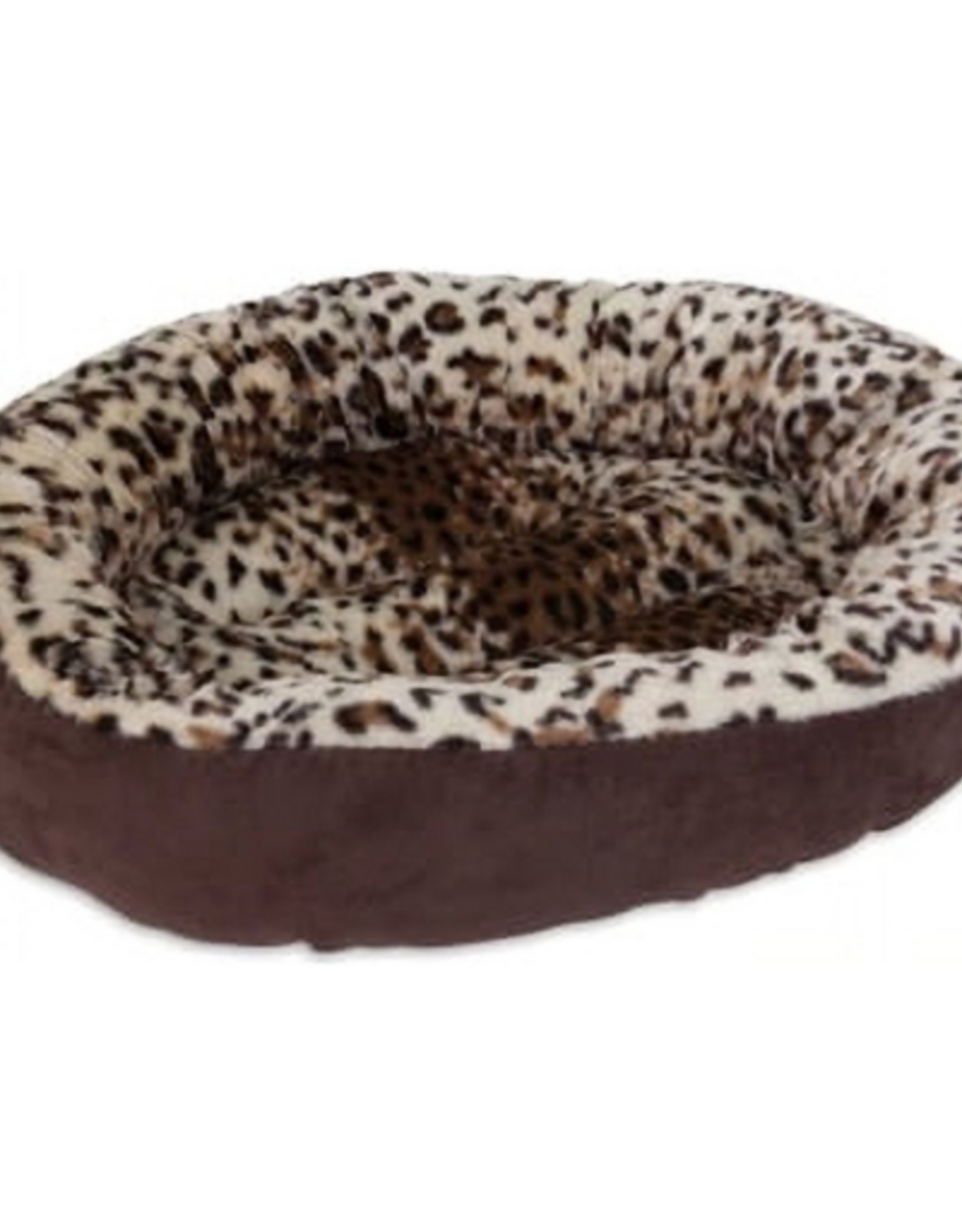 Petmate Petmate Aspen Pet Brown Animal Print Faux Micro Suede Pet Bed 5 in. H X 18 in. W X 18 in. L
