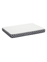 MidWest Quiet Time Defender Double Orthopedic Dog Bed, 30.25 L X 40 W X 3.5 H, Teflon Gray, Large, Gray/ White