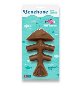 Benebone Benebone Fishbone Durable Dog Chew Toy Real Fish Medium