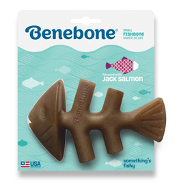 Benebone Benebone Fishbone Durable Dog Chew Toy Real Fish Small