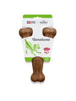 Benebone Benebone Real Bacon Durable Wishbone Dog Chew Toy Large