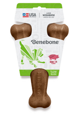 Benebone Benebone Real Bacon Durable Wishbone Dog Chew Toy Large