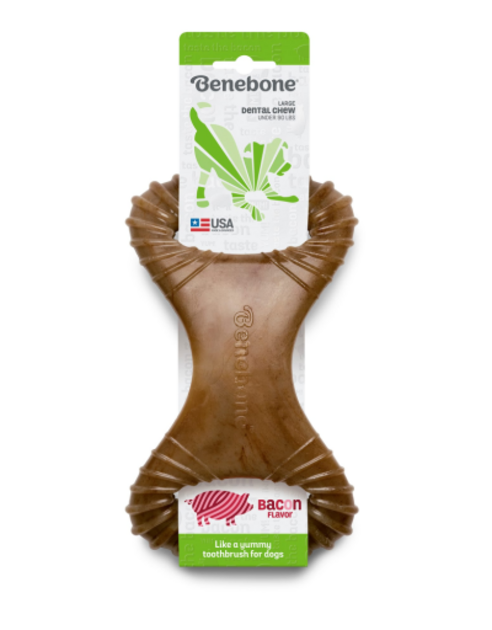 Benebone Benebone Real Flavor Bacon Dental Dog Chew Toy discontinued