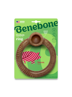 Benebone Benebone Ring Durable Dog Chew Toy Bacon Medium