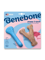 Benebone Benebone Rubber and Nylon Puppy Dog Chew Toy - S - 2pk