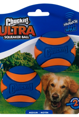 Petmate Chuckit! Ultra Squeaker Ball Medium 2 Pack