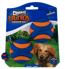 Petmate Chuckit! Ultra Squeaker Ball Medium 2 Pack