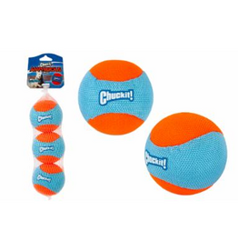 Petmate Chuckit! Amphibious Fabric EVA Fetch Balls Interactive Dog Toy Pack of 3