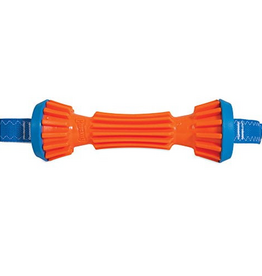Petmate ChuckIt! Rugged Bumper Rubber Fetch Dog Toy with Nylon Straps Small Pack of 1