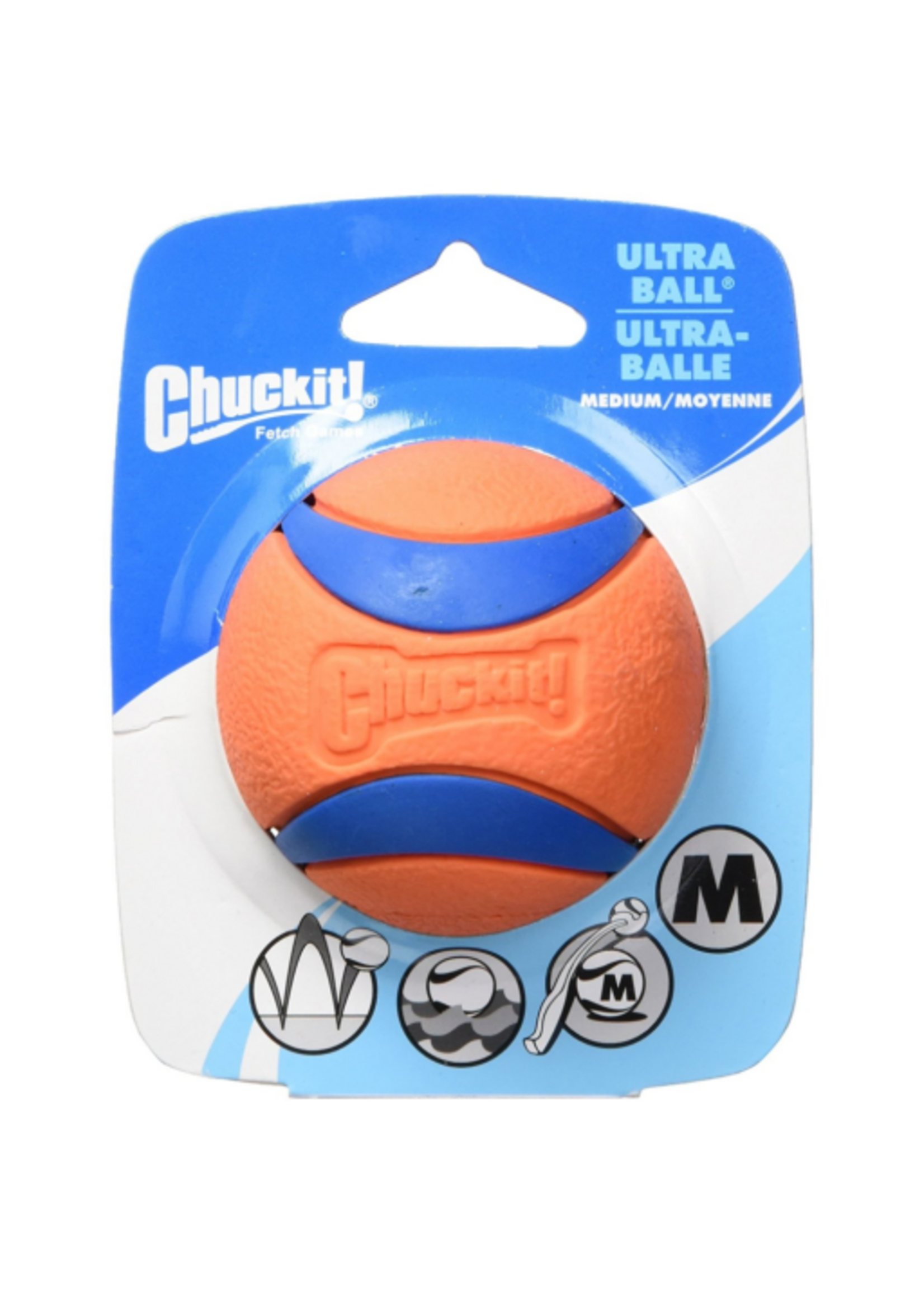 Chuckit! Chuckit! Ultra Ball Rubber Fetch Dog Toy Medium 2.5 for Dogs 20-60 lb Pack of 1