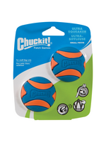 Chuckit! Chuckit! Ultra Squeaker Ball Dog Toy Small 2 Pack