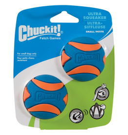 Petmate Chuckit! Ultra Squeaker Ball Dog Toy Small 2 Pack