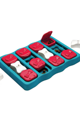 Outward Hound Nina Ottosson by Outward Hound Dog Brick Interactive Dog Toy Blue  LG