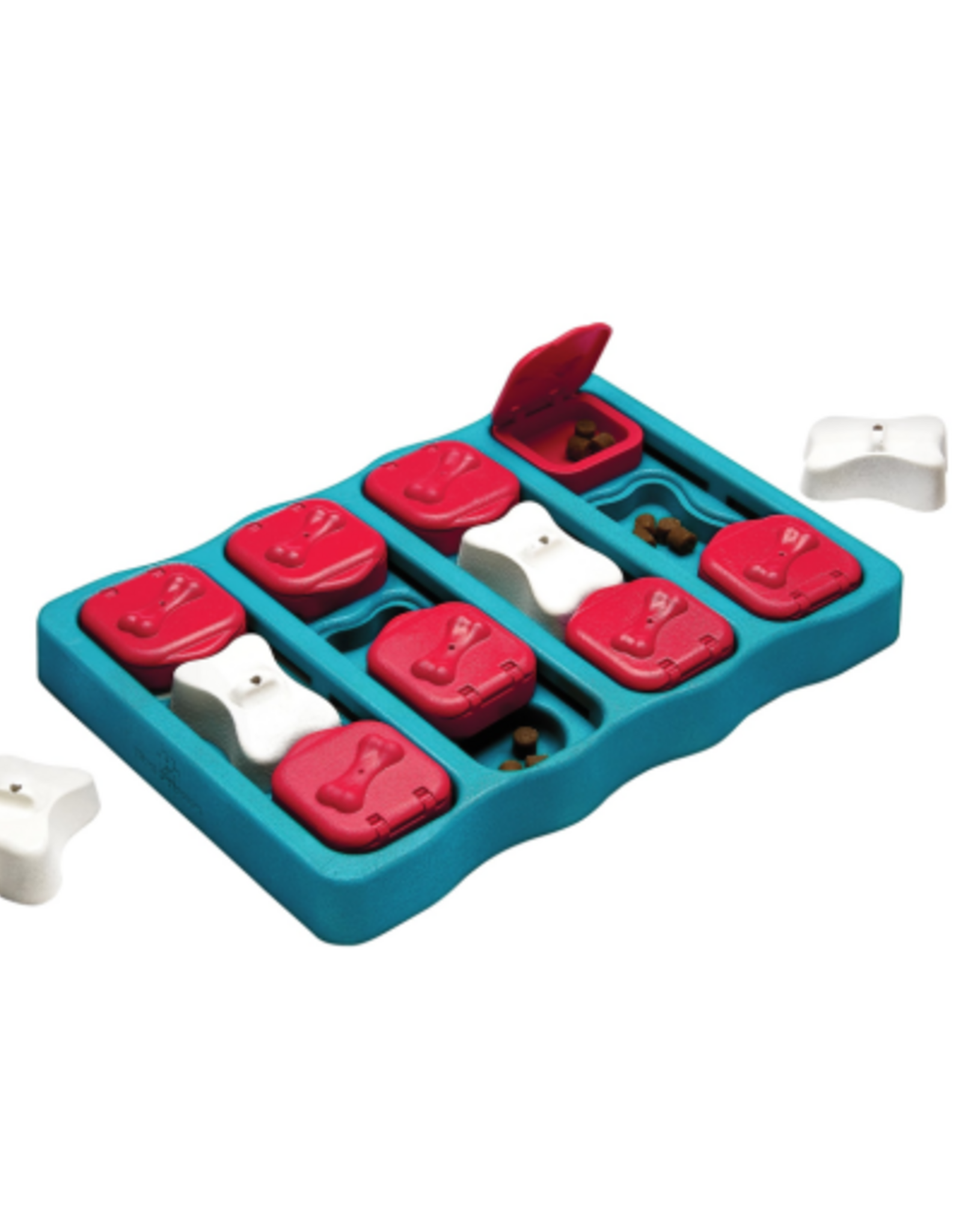 Outward Hound Nina Ottosson by Outward Hound Dog Brick Interactive Dog Toy Blue  LG