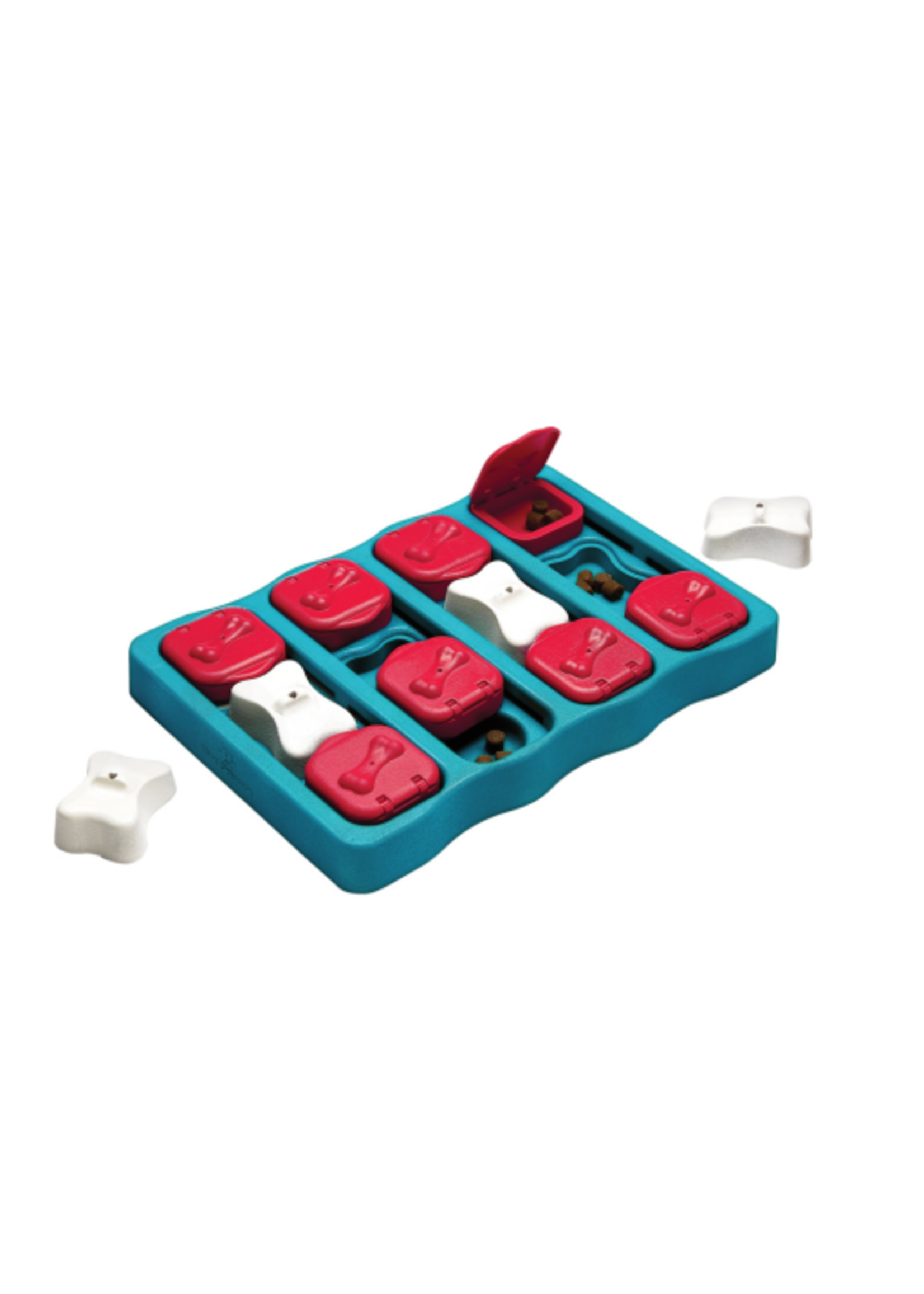 Outward Hound Nina Ottosson by Outward Hound Dog Brick Interactive Dog Toy Blue  LG