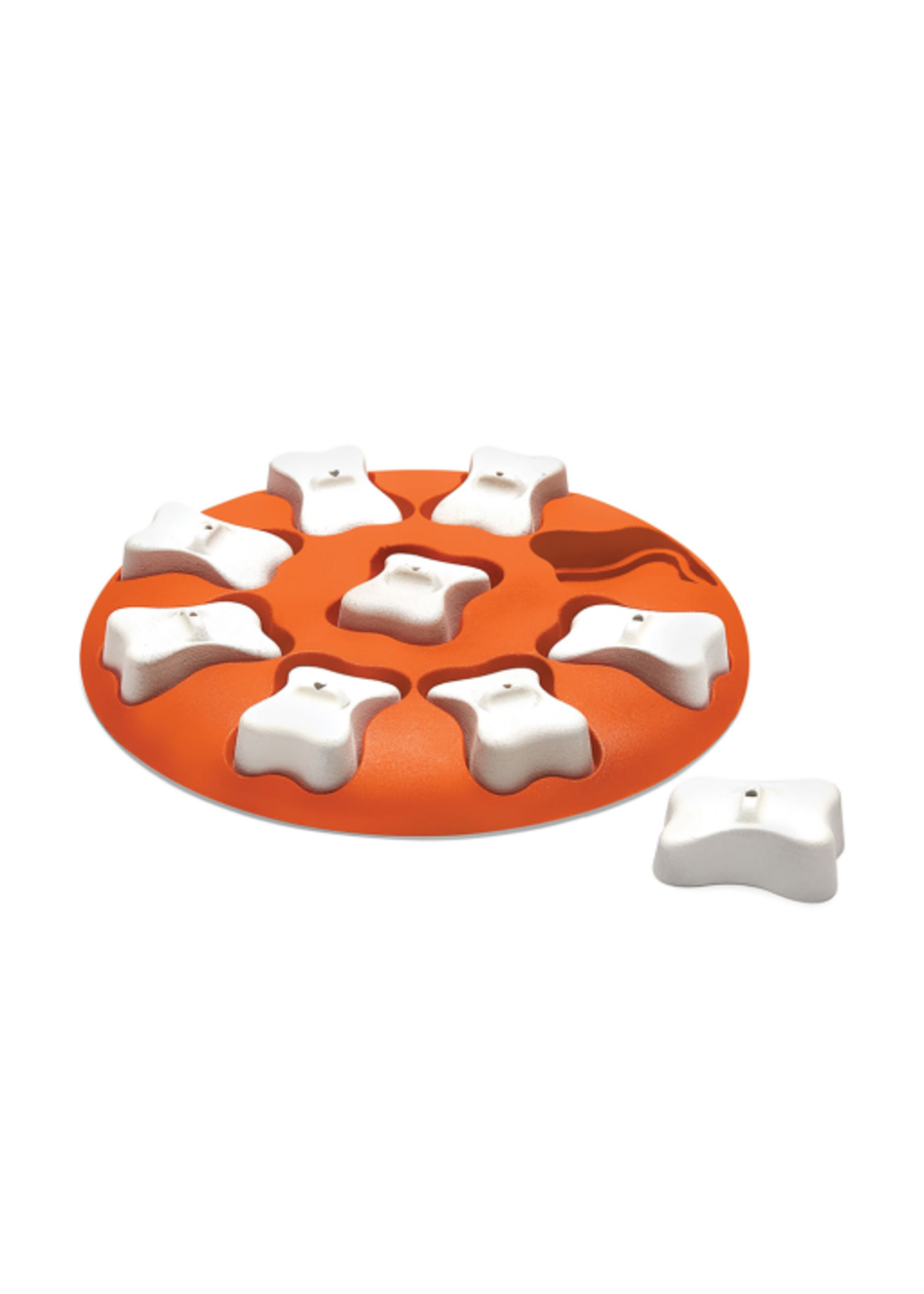 Outward Hound Nina Ottosson by Outward Hound Dog Smart Interactive Treat Puzzle Dog Toy  Orange  One-Size