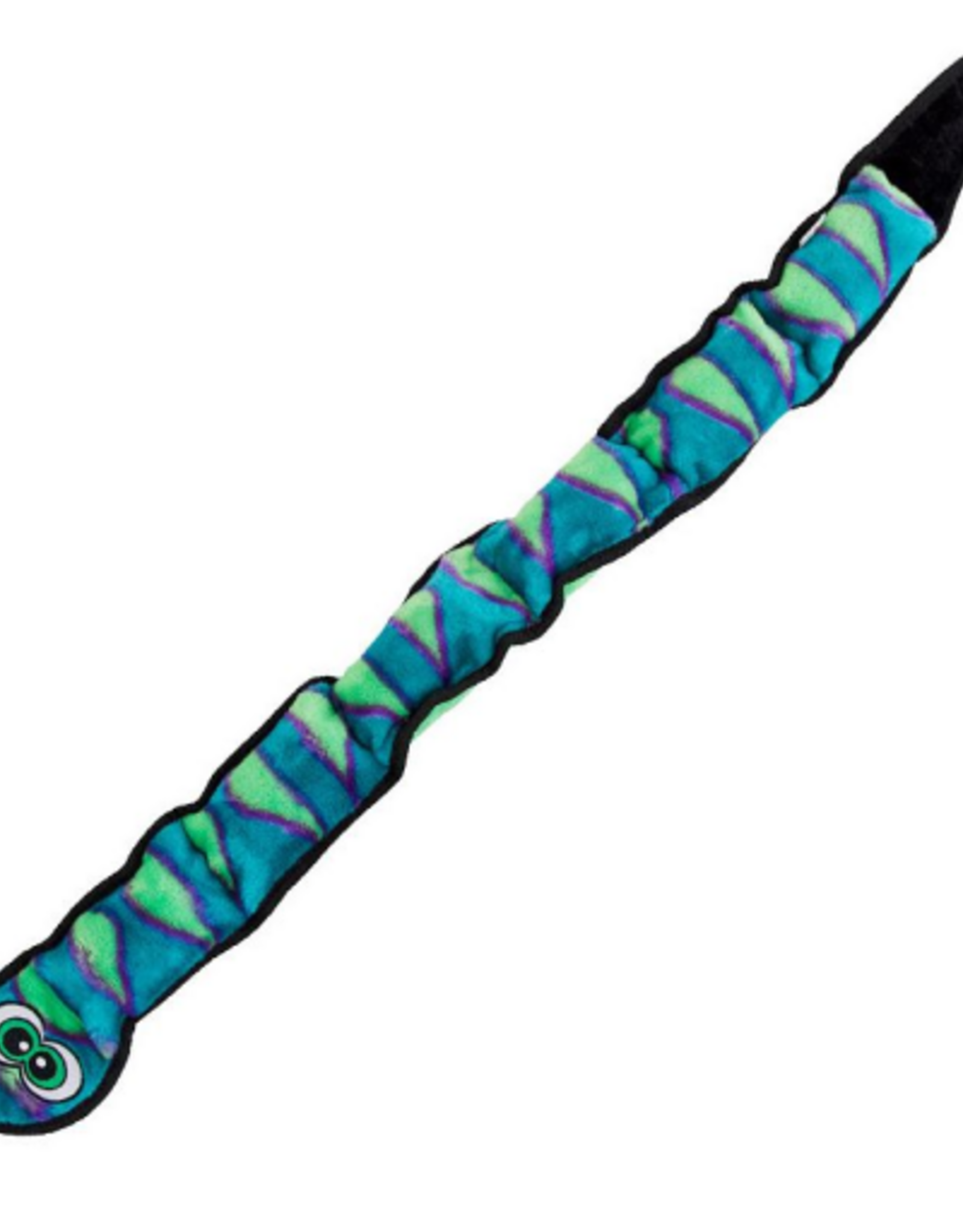 Outward Hound INVINCIBLE SNAKE BLUE/GREEN 6 SQUEAK