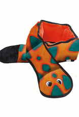 Outward Hound INVINCIBLE SNAKE ORANGE/BLUE 6 SQUEAK