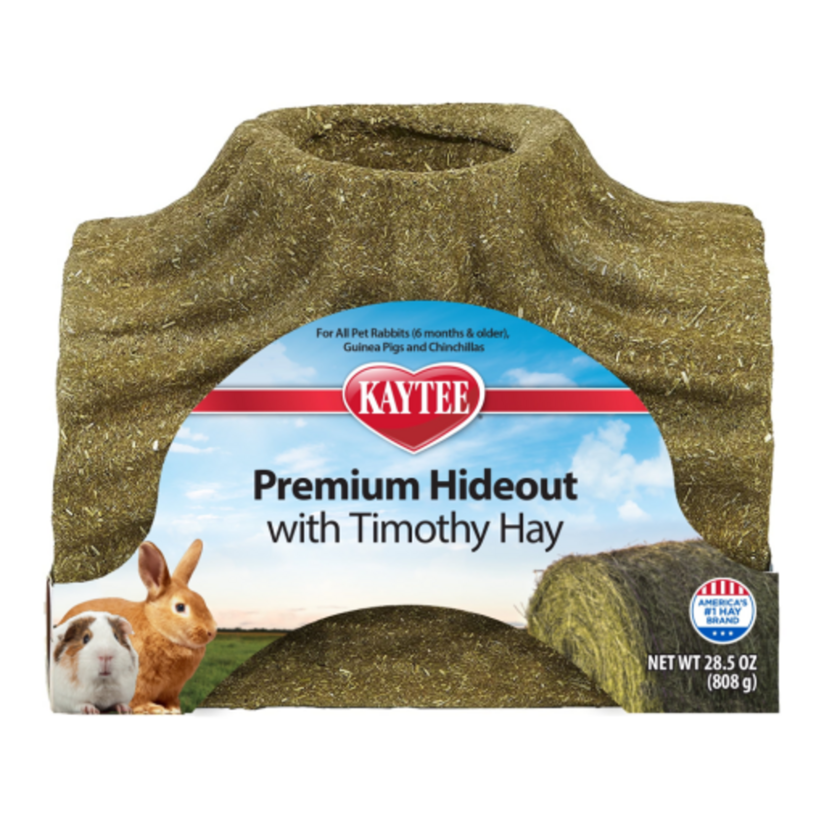 Kaytee Kaytee Premium Timothy Hay Treat Hideout for Small Animals  Large