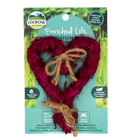 Oxbow Oxbow Enriched Life Celebration Heart - Small Pet Toy - Perfect for Rabbits, Guinea Pigs, Hamsters