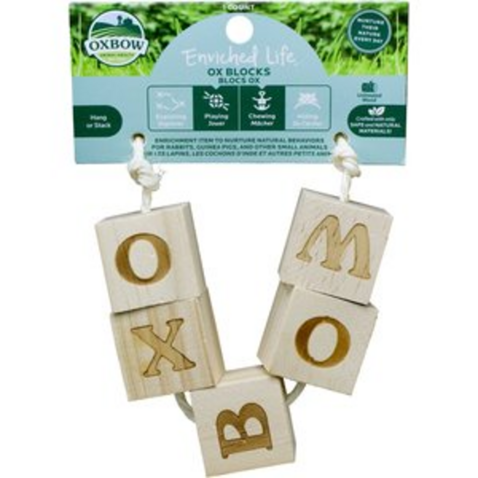 Oxbow Oxbow Enriched Life Ox Blocks Toy, Natural Wood