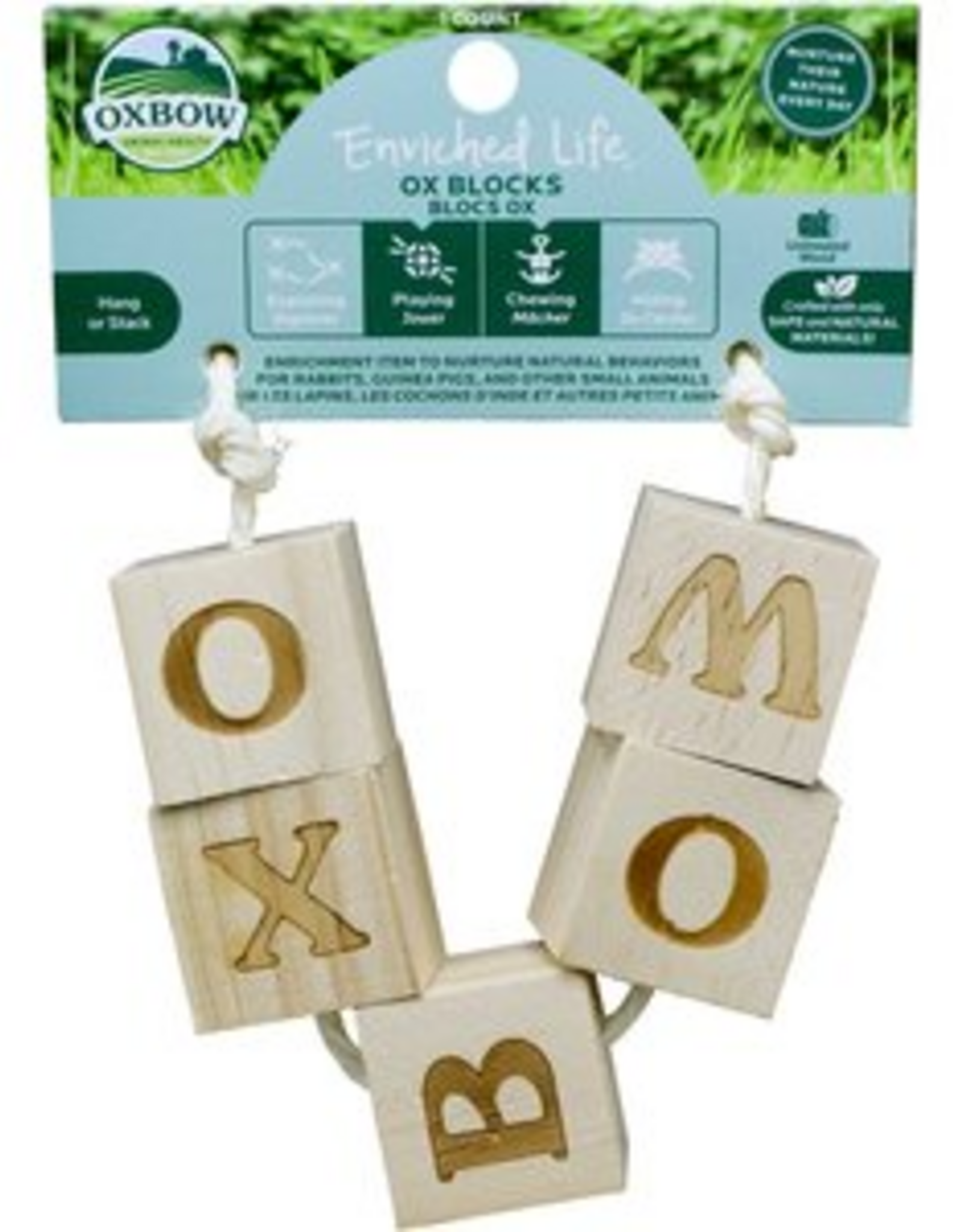 Oxbow Oxbow Enriched Life Ox Blocks Toy, Natural Wood