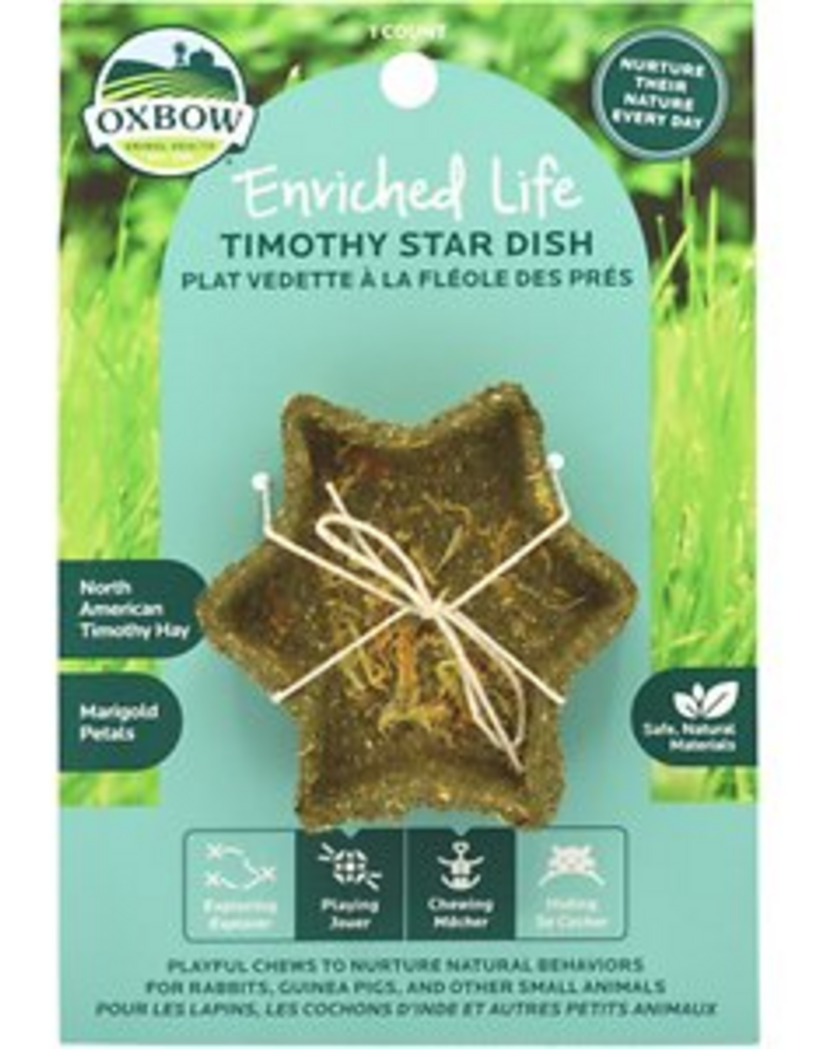 Oxbow Oxbow Timothy Star Dish for Small Animals