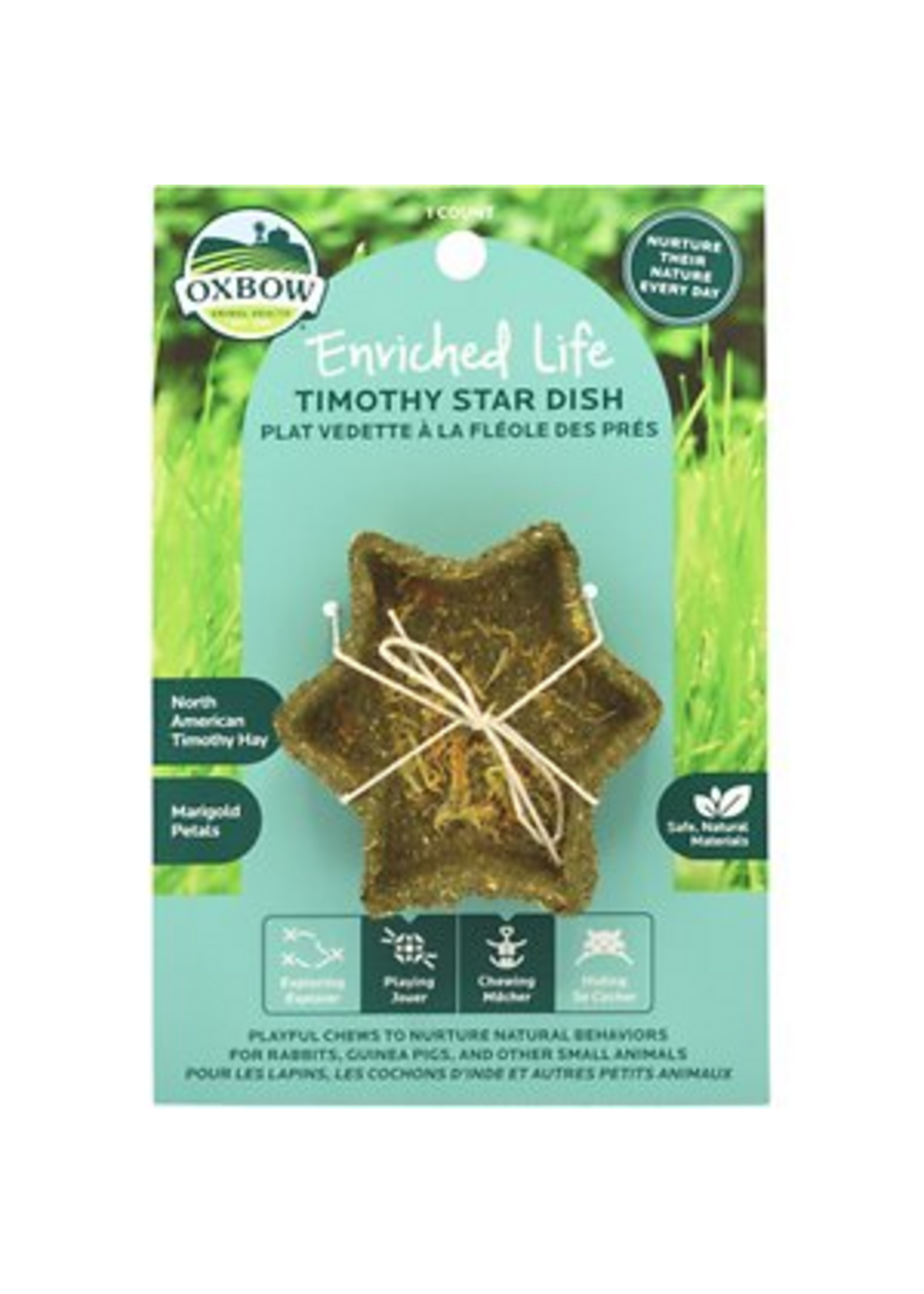Oxbow Oxbow Timothy Star Dish for Small Animals